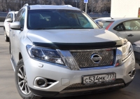 Дефлектор капота чёрный Nissan Pathfinder (2015 по наст.)